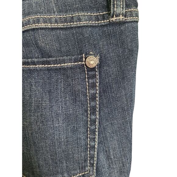 Harley Davidson Low Rise Bootcut Jeans Women's Size 10 Tall Rhinestone - Picture 3 of 6